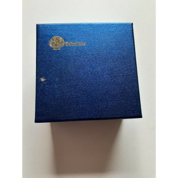 Starfish Miniature Jewelry Trinket Box Hinged Lid Enamel Bejeweled Crystals  - Picture 2 of 5